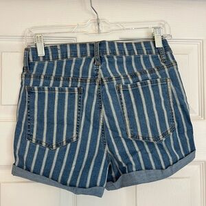 Pacsun Blue Striped Shorts